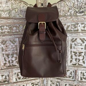 COACH brown leather XL Vintage Backpack made USA